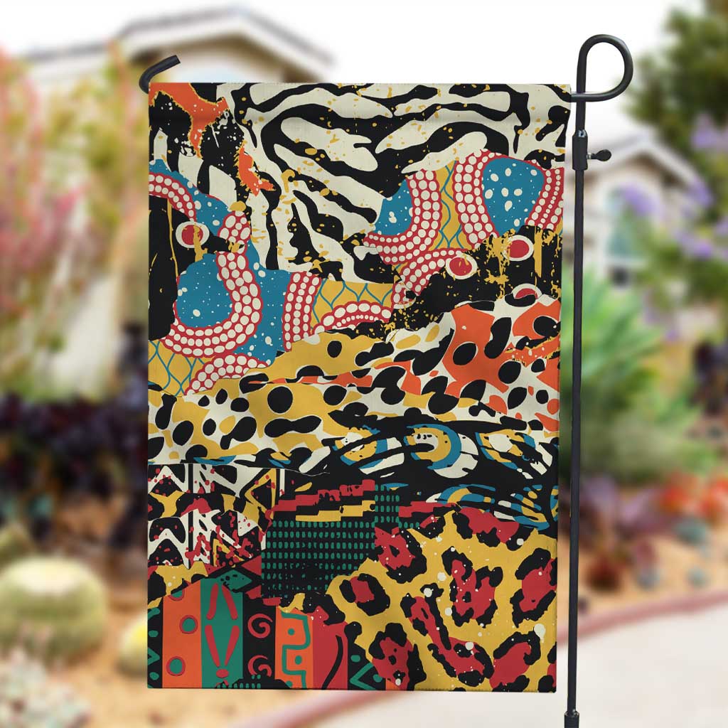 African Wildlife Garden Flag Animal Pattern DT02