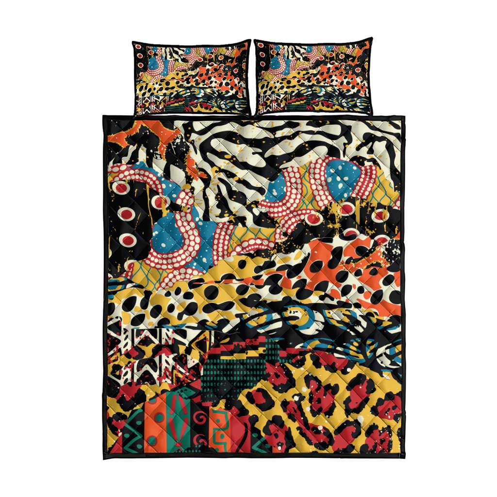 African Wildlife Quilt Bed Set Animal Pattern DT02