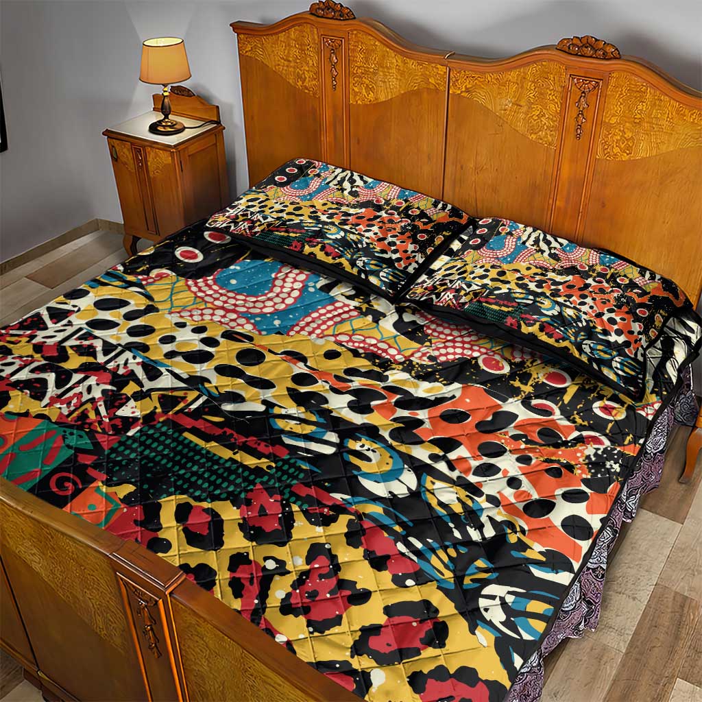 African Wildlife Quilt Bed Set Animal Pattern DT02