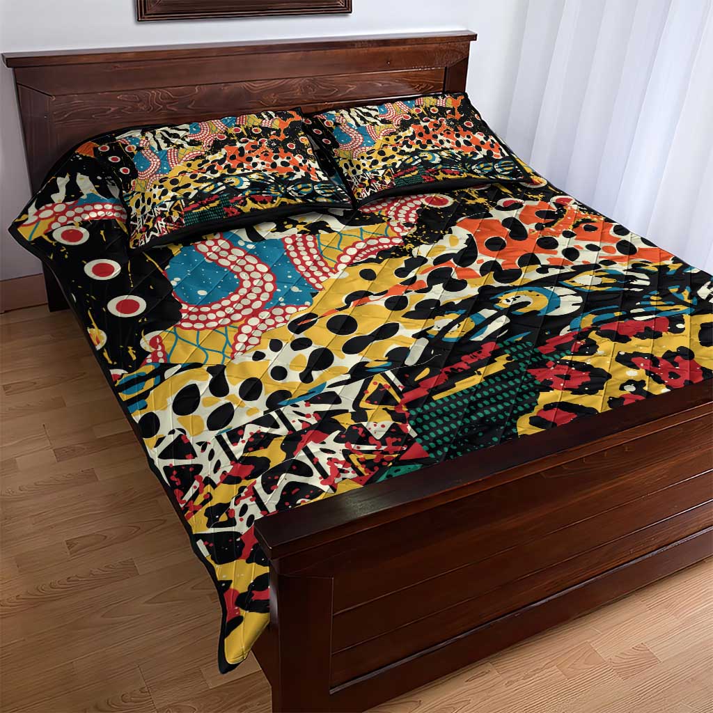 African Wildlife Quilt Bed Set Animal Pattern DT02