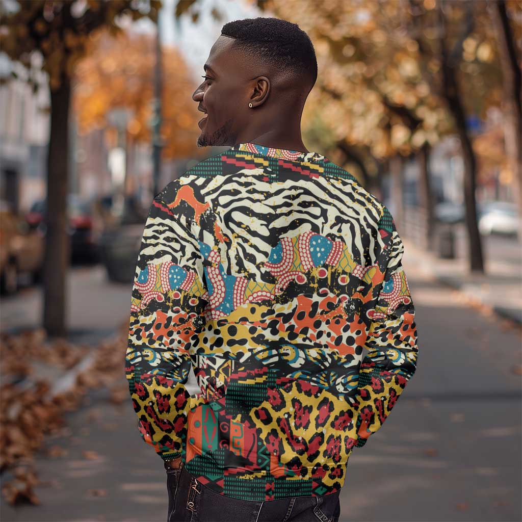 African Wildlife Sweatshirt Animal Pattern DT02