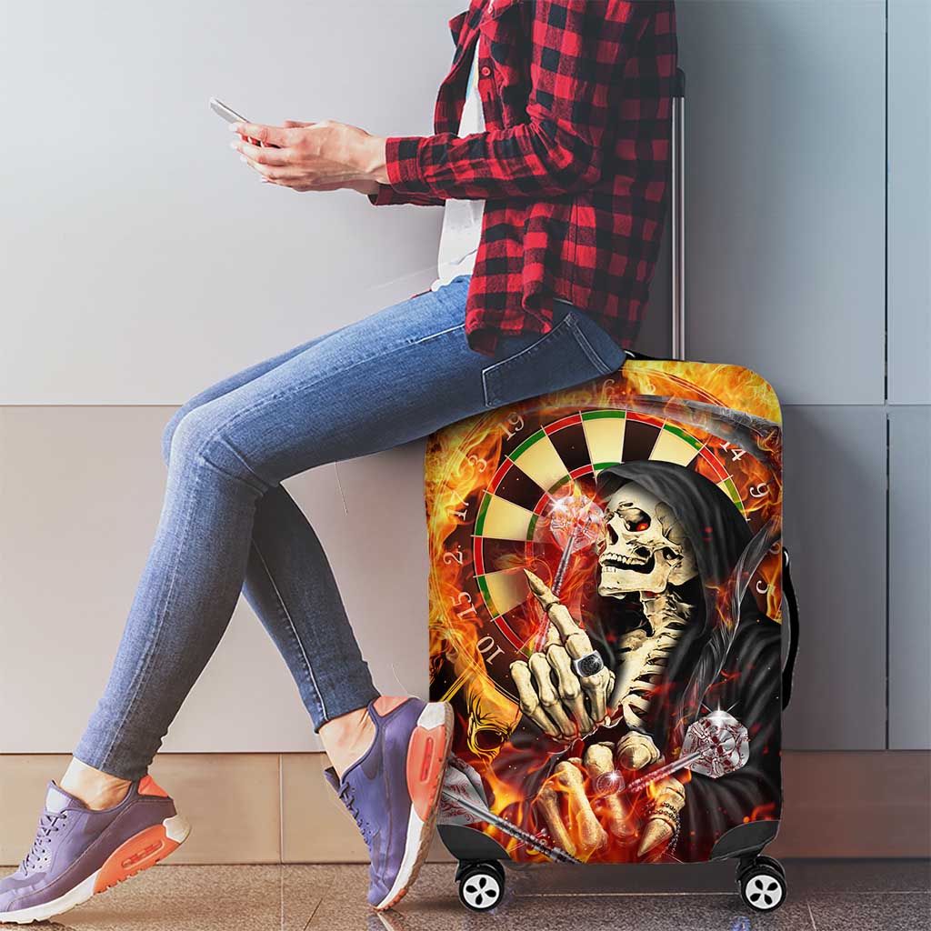 Skull Darts Luggage Cover Death In Fire DT02