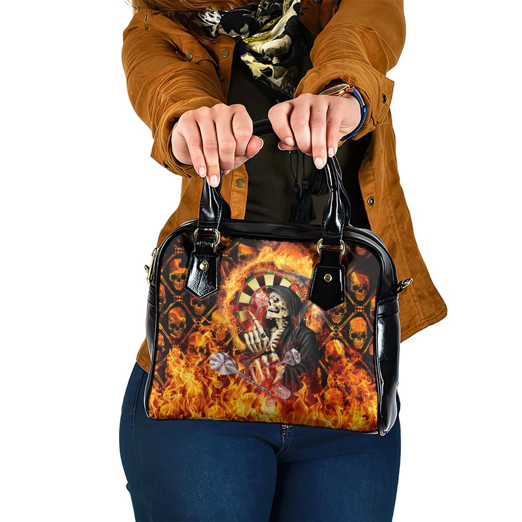 Skull Darts Shoulder Handbag Death In Fire DT02