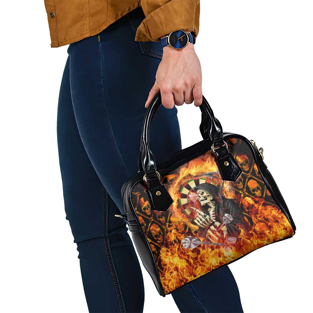Skull Darts Shoulder Handbag Death In Fire DT02