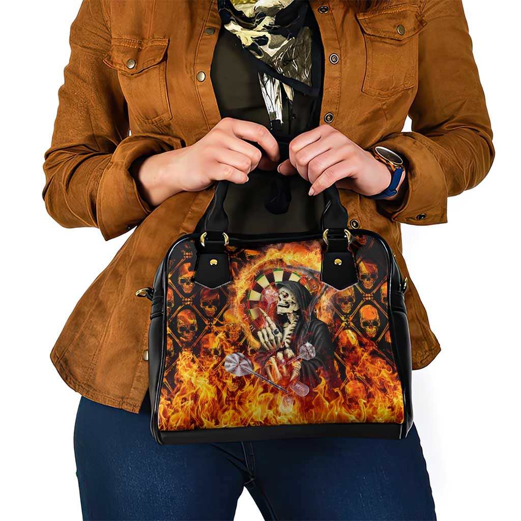 Skull Darts Shoulder Handbag Death In Fire DT02