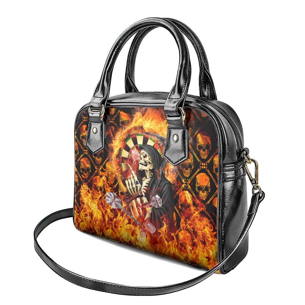 Skull Darts Shoulder Handbag Death In Fire DT02