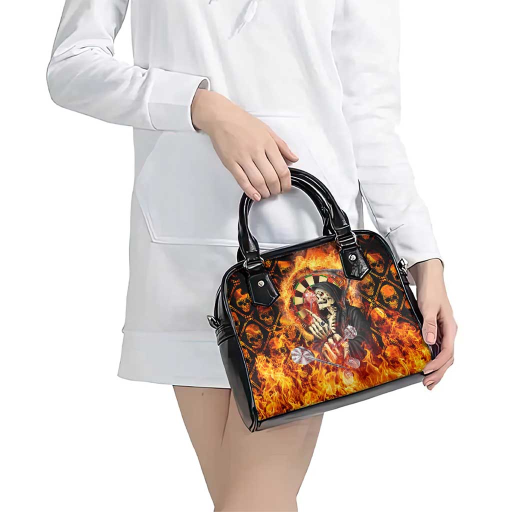 Skull Darts Shoulder Handbag Death In Fire DT02