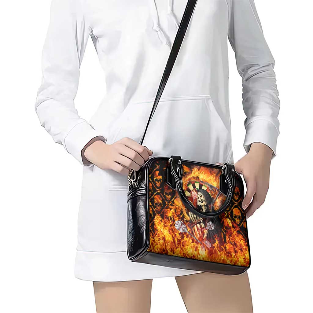 Skull Darts Shoulder Handbag Death In Fire DT02