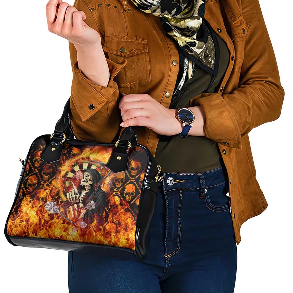 Skull Darts Shoulder Handbag Death In Fire DT02