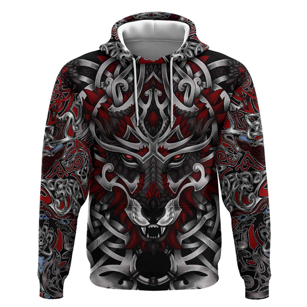 Celtic Wolf Fenrir Vikings Hoodie Norse Mythology DT02