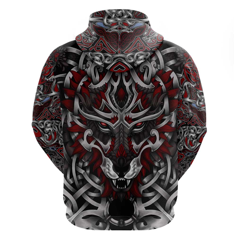 Celtic Wolf Fenrir Vikings Hoodie Norse Mythology DT02