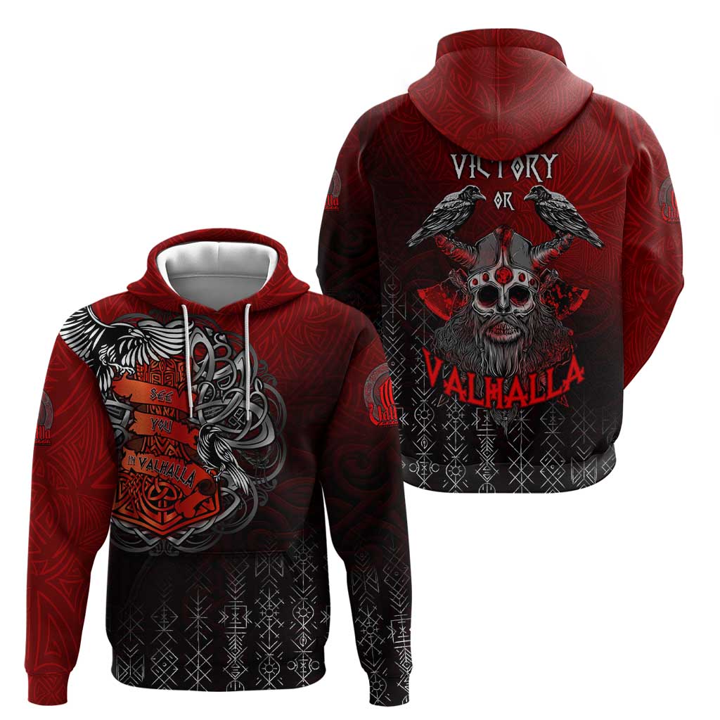 Victory Or Valhalla Hoodie Viking DT02