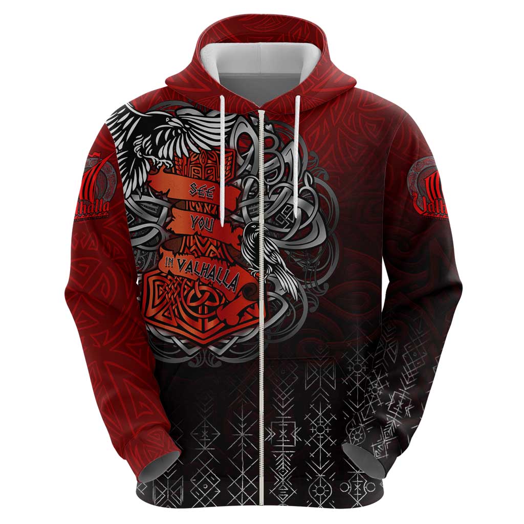 Victory Or Valhalla Hoodie Viking DT02
