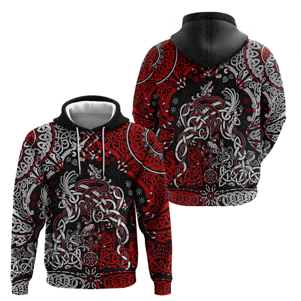 Viking Warrior And Viking Dragons Hoodie DT02