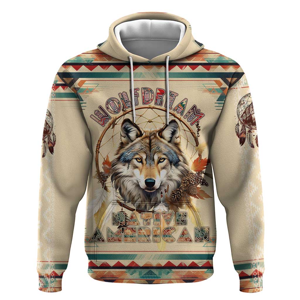 Native American Wolf Dreamcatcher Hoodie Vintage Style DT02