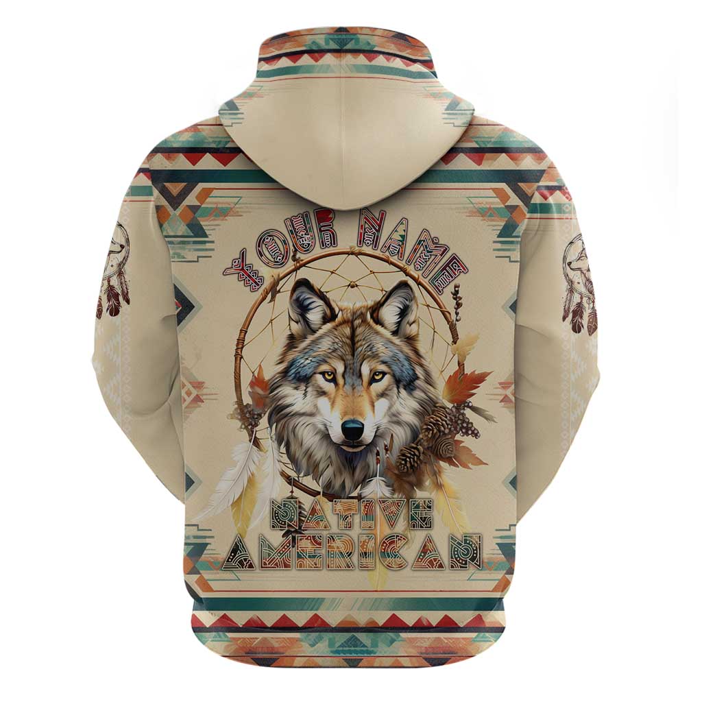 Native American Wolf Dreamcatcher Hoodie Vintage Style DT02