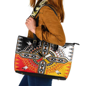 Four Directions Native American Leather Tote Bag DT02