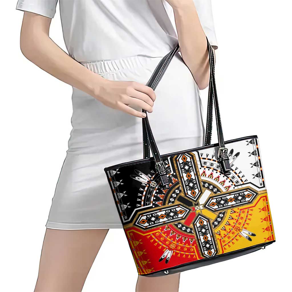 Four Directions Native American Leather Tote Bag DT02
