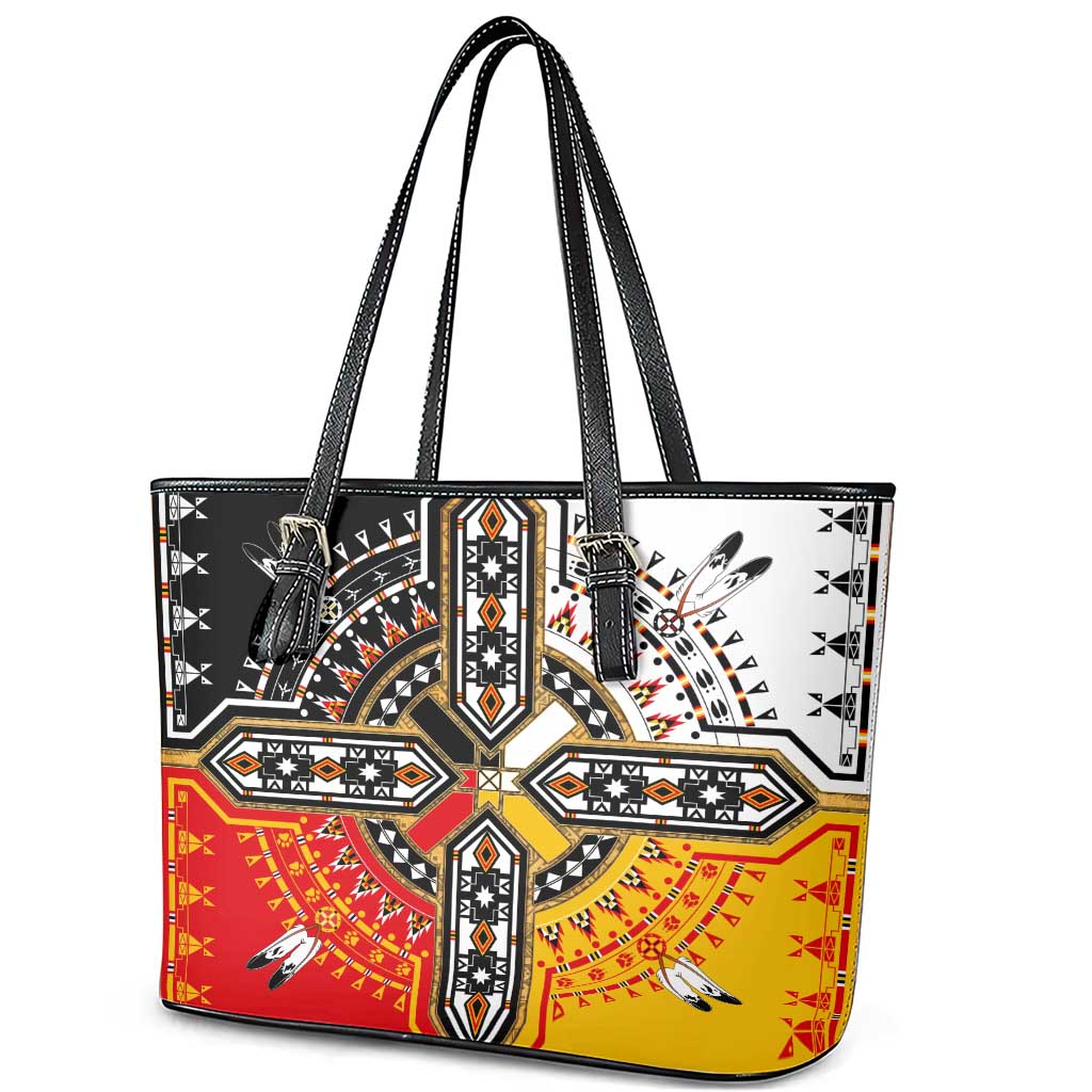 Four Directions Native American Leather Tote Bag DT02