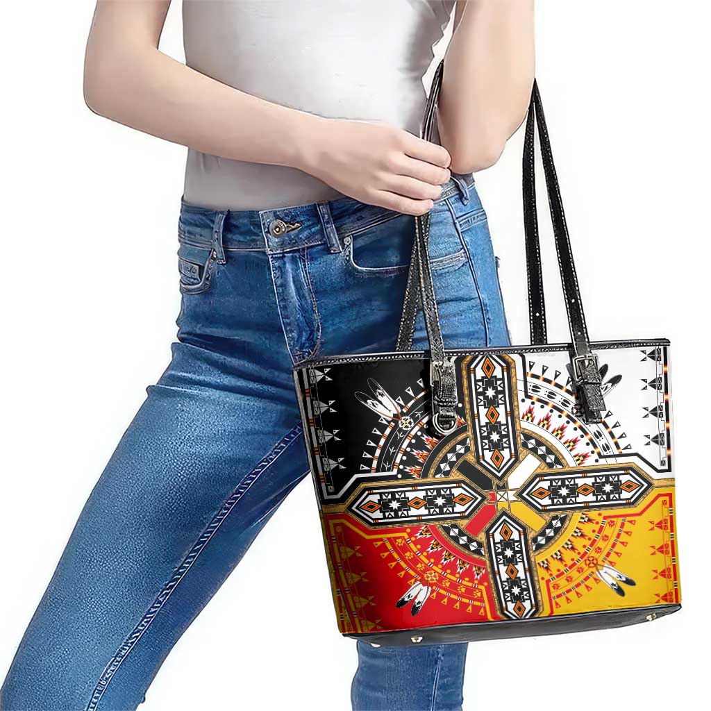Four Directions Native American Leather Tote Bag DT02