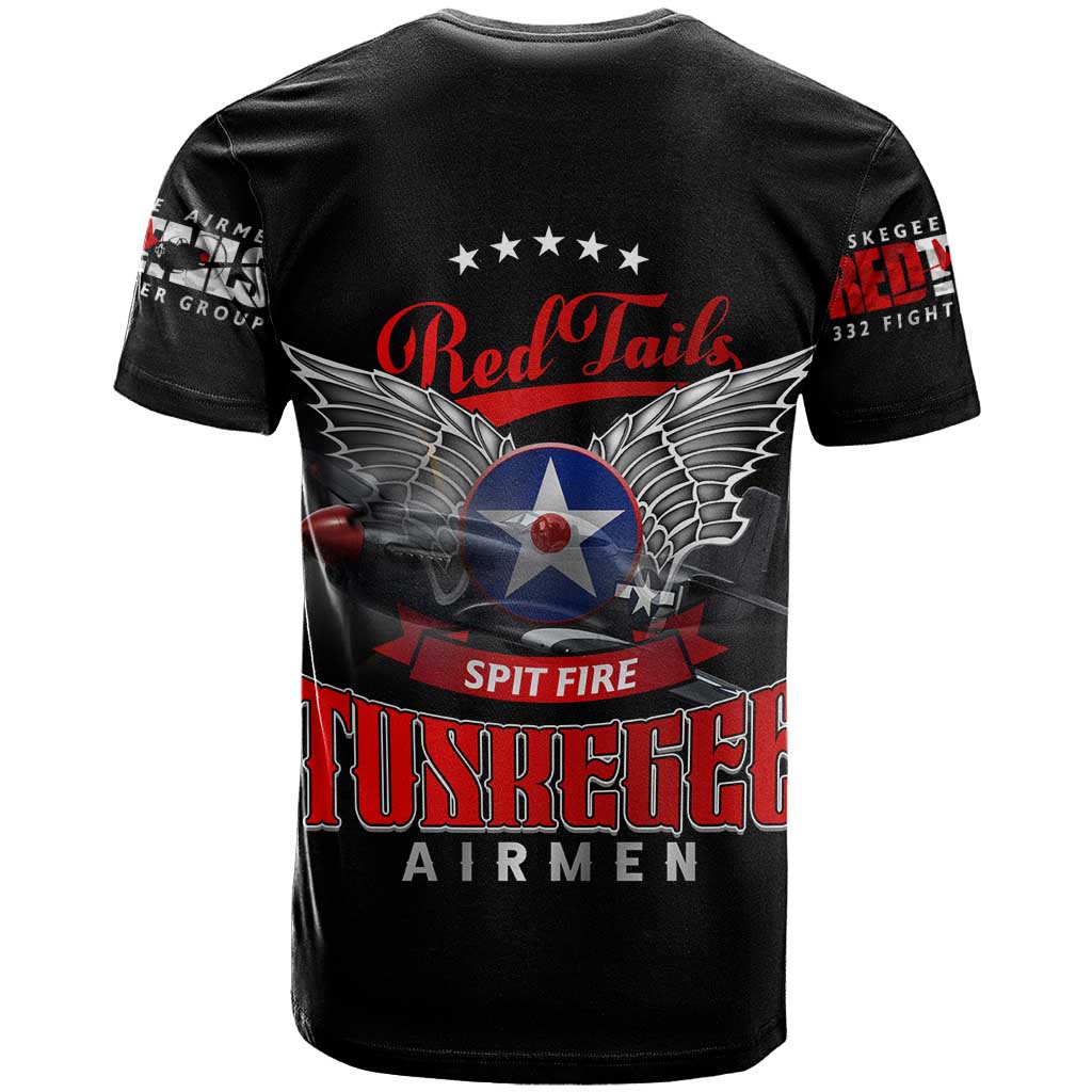 Red Tails Tuskegee Airmen T shirt 332nd Fighter Group WWII Legacy Tribute DT02