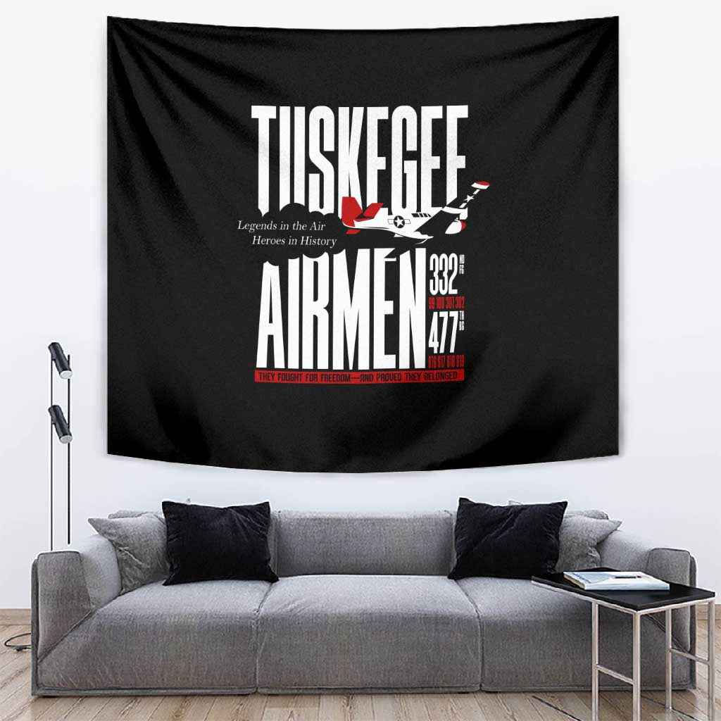 Wings of Honor Tuskegee Airmen Tapestry 332nd 477th Fighter Group Tribute DT02