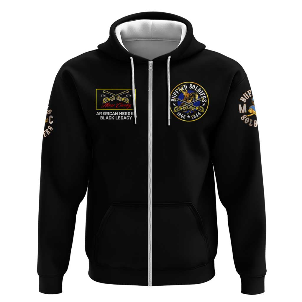 Buffalo Soldiers 1866-1944 Hoodie American Black Heros Legacy DT02