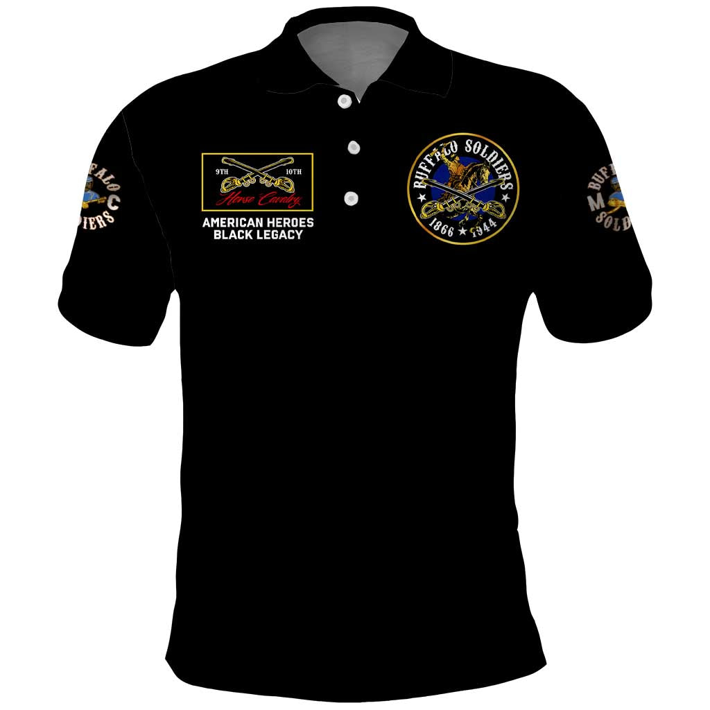 Buffalo Soldiers 1866-1944 Polo Shirt American Black Heros Legacy DT02