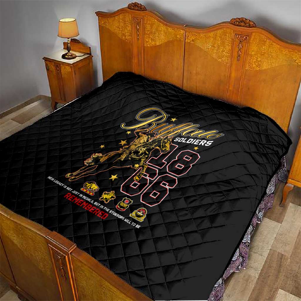Buffalo Soldiers Quilt 1866-1944 African American Black Heros Legacy DT02