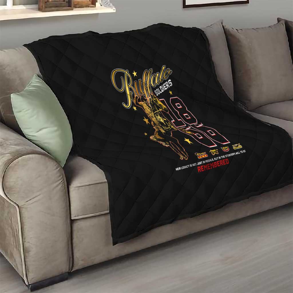 Buffalo Soldiers Quilt 1866-1944 African American Black Heros Legacy DT02