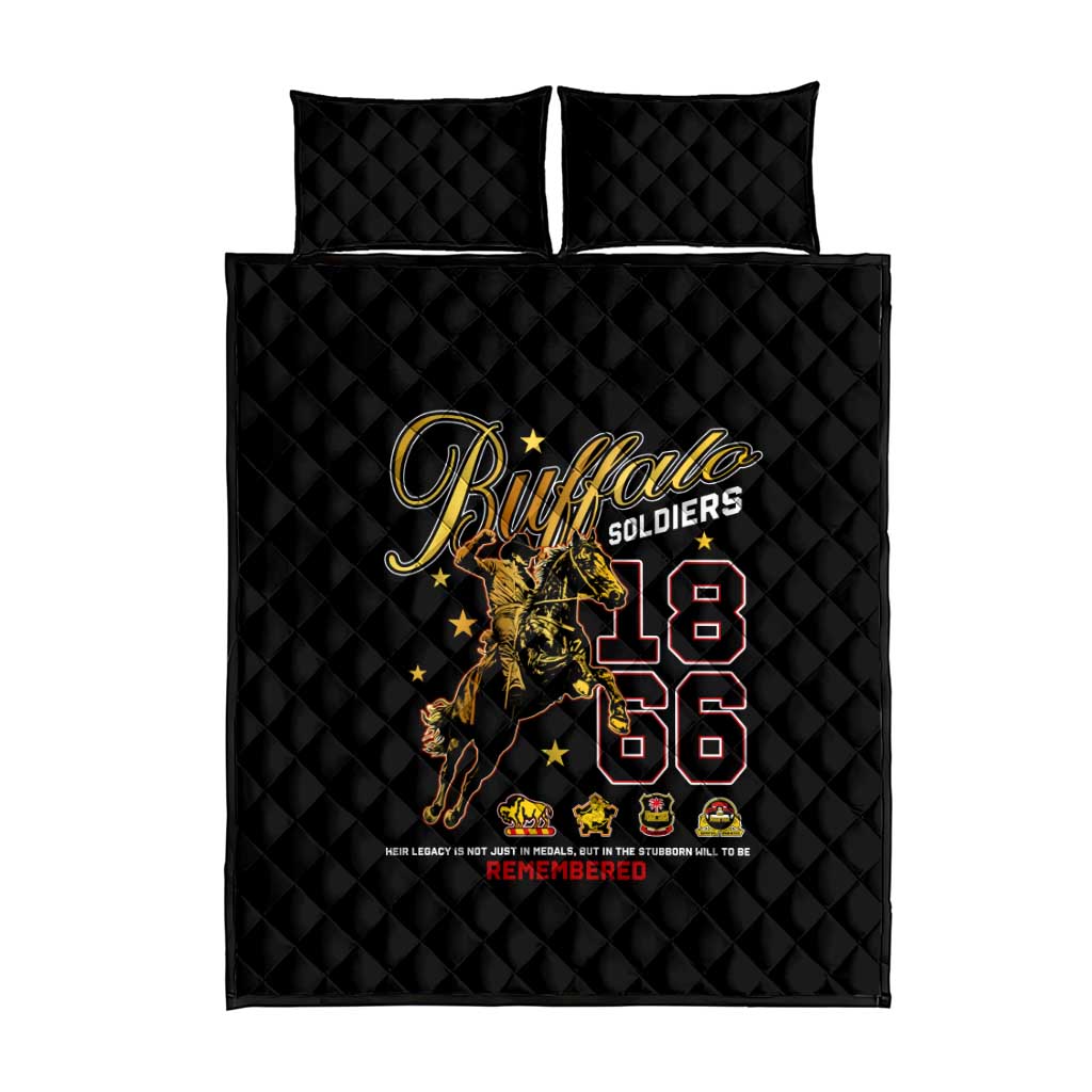 Buffalo Soldiers Quilt Bed Set 1866-1944 African American Black Heros Legacy DT02