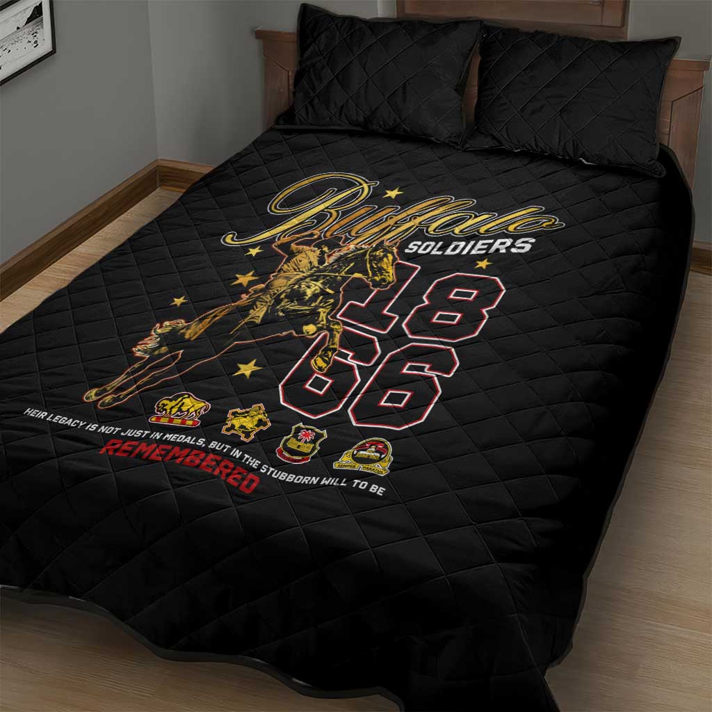 Buffalo Soldiers Quilt Bed Set 1866-1944 African American Black Heros Legacy DT02