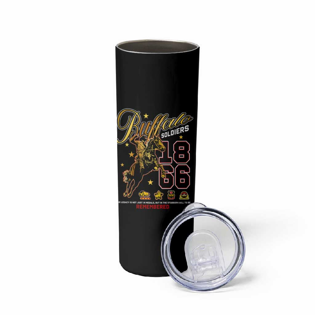 Buffalo Soldiers Skinny Tumbler 1866-1944 African American Black Heros Legacy DT02