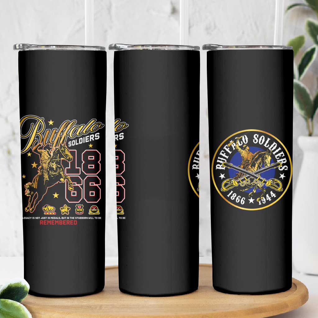 Buffalo Soldiers Skinny Tumbler 1866-1944 African American Black Heros Legacy DT02