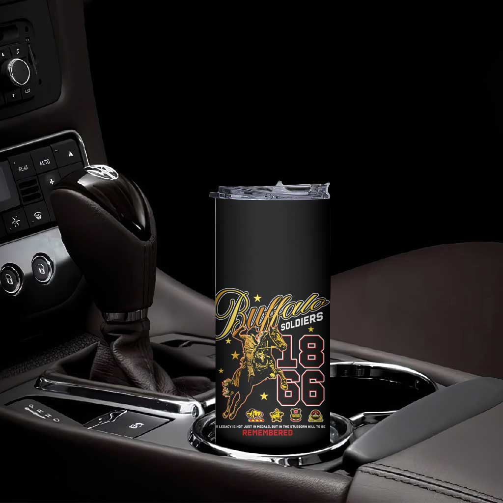 Buffalo Soldiers Skinny Tumbler 1866-1944 African American Black Heros Legacy DT02