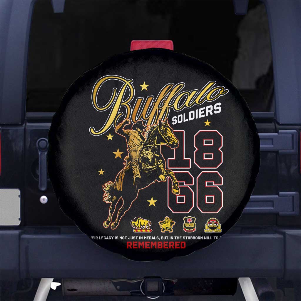 Buffalo Soldiers 1866-1944 Spare Tire Cover American Black Heros Legacy DT02