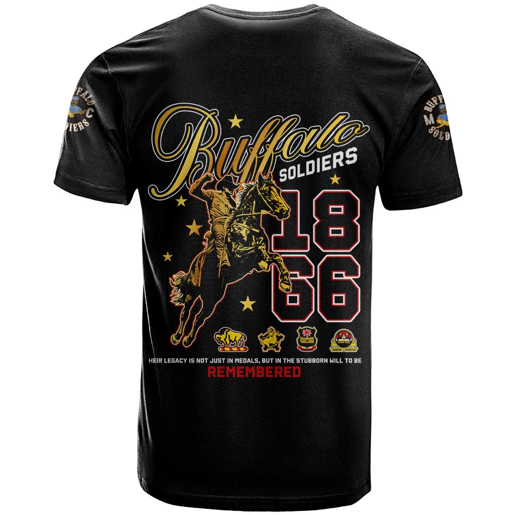 Buffalo Soldiers T shirt 1866-1944 African American Black Heros Legacy DT02