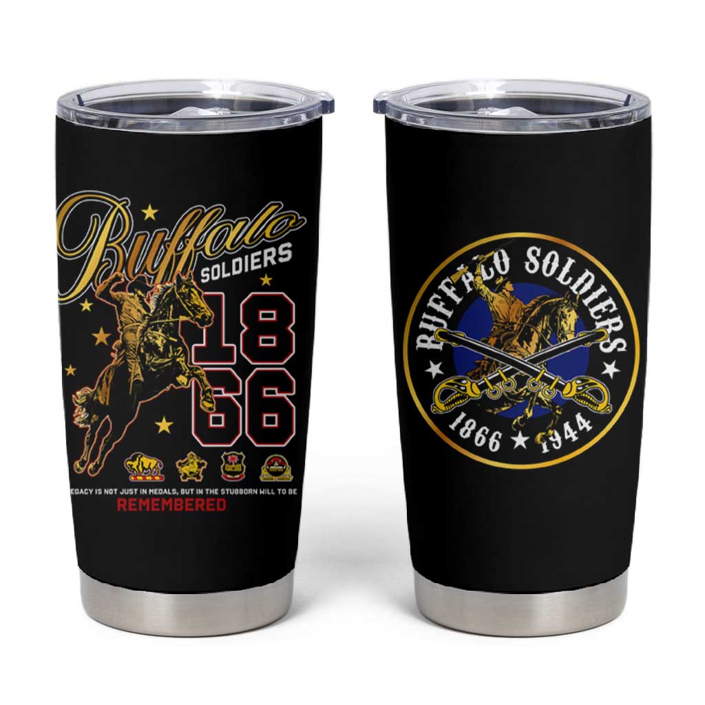 Buffalo Soldiers Tumbler Cup 1866-1944 African American Black Heros Legacy DT02