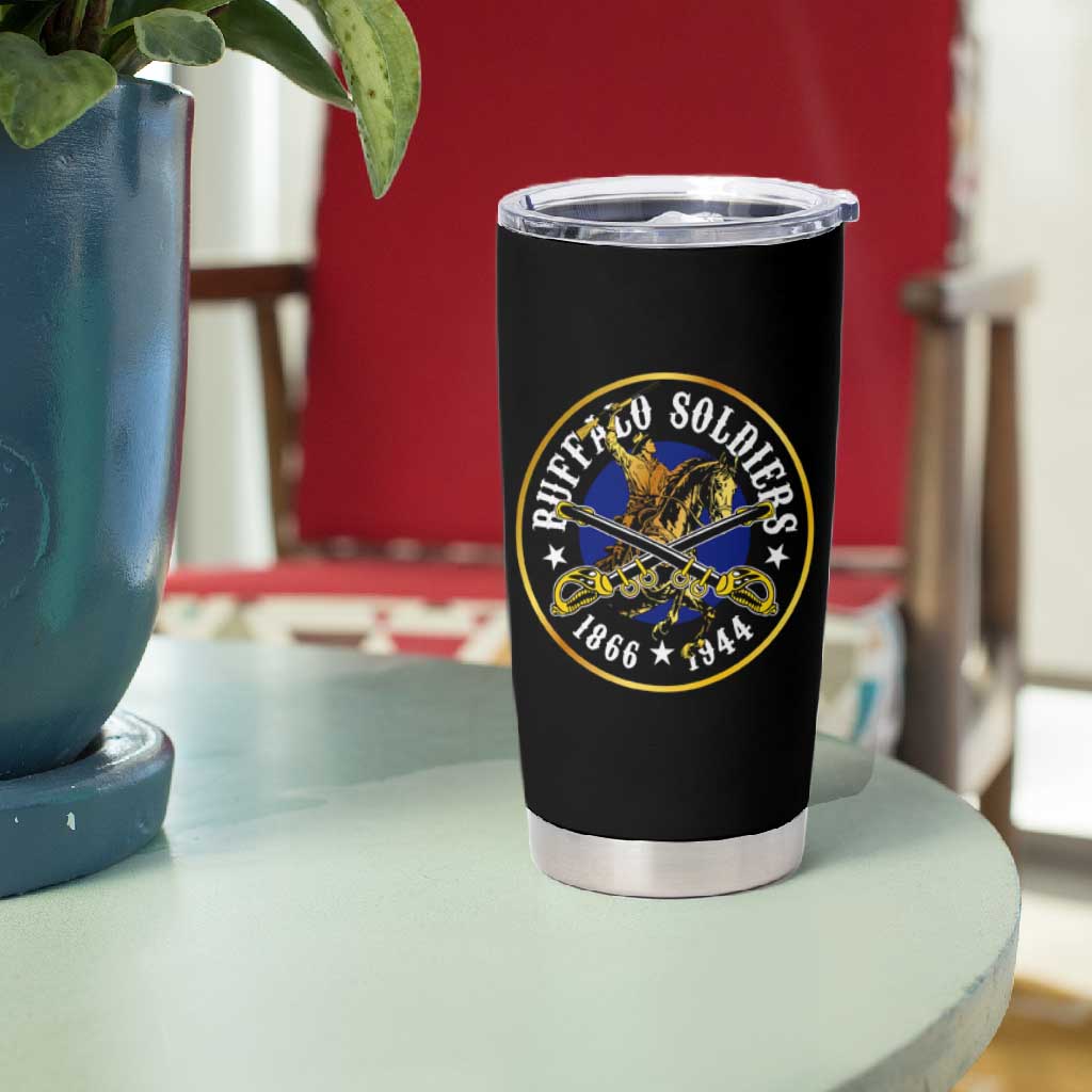 Buffalo Soldiers Tumbler Cup 1866-1944 African American Black Heros Legacy DT02