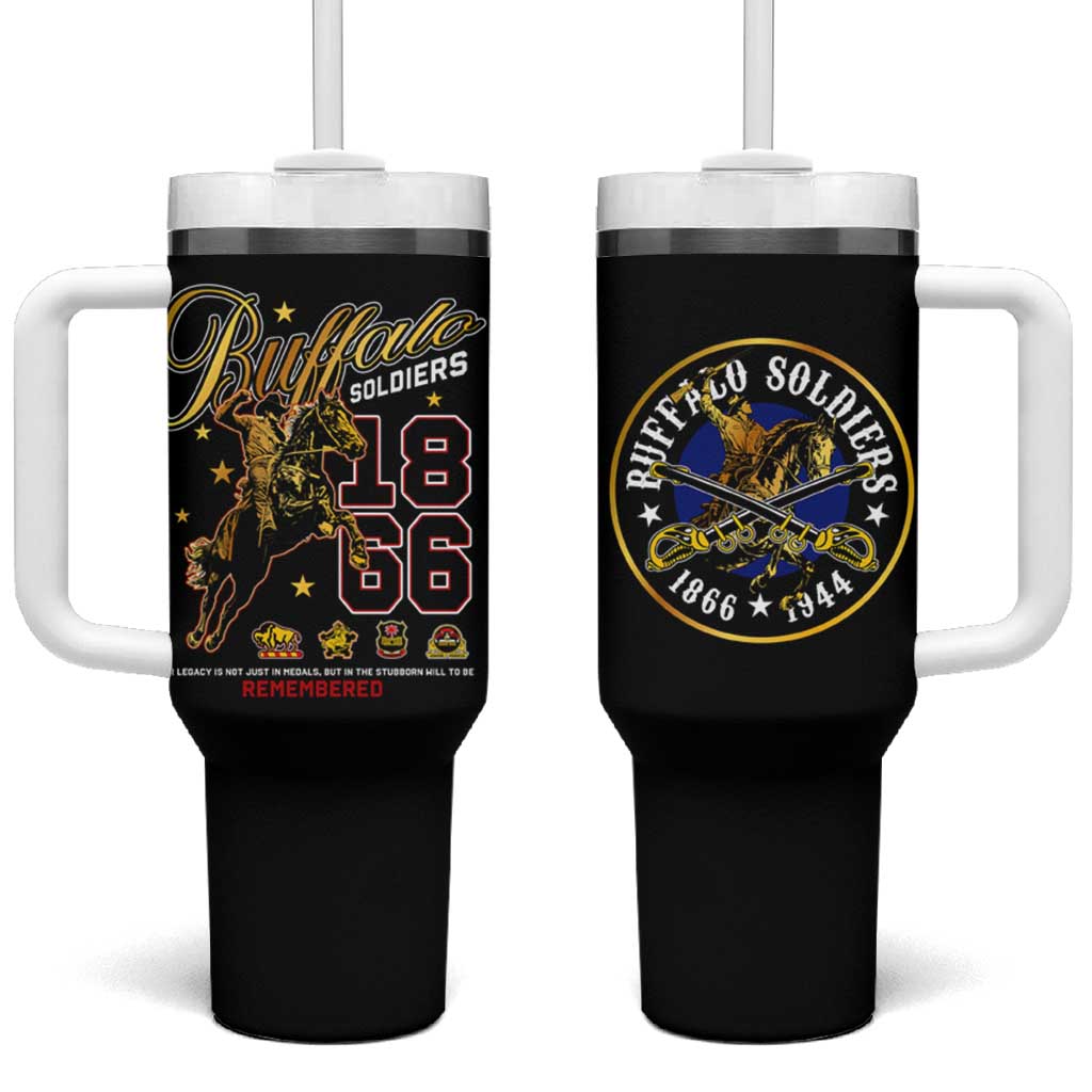 Buffalo Soldiers Tumbler With Handle 1866-1944 African American Black Heros Legacy DT02