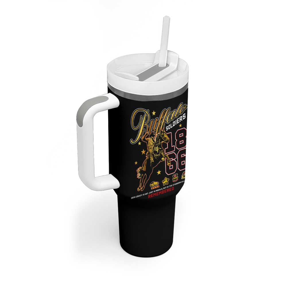 Buffalo Soldiers Tumbler With Handle 1866-1944 African American Black Heros Legacy DT02