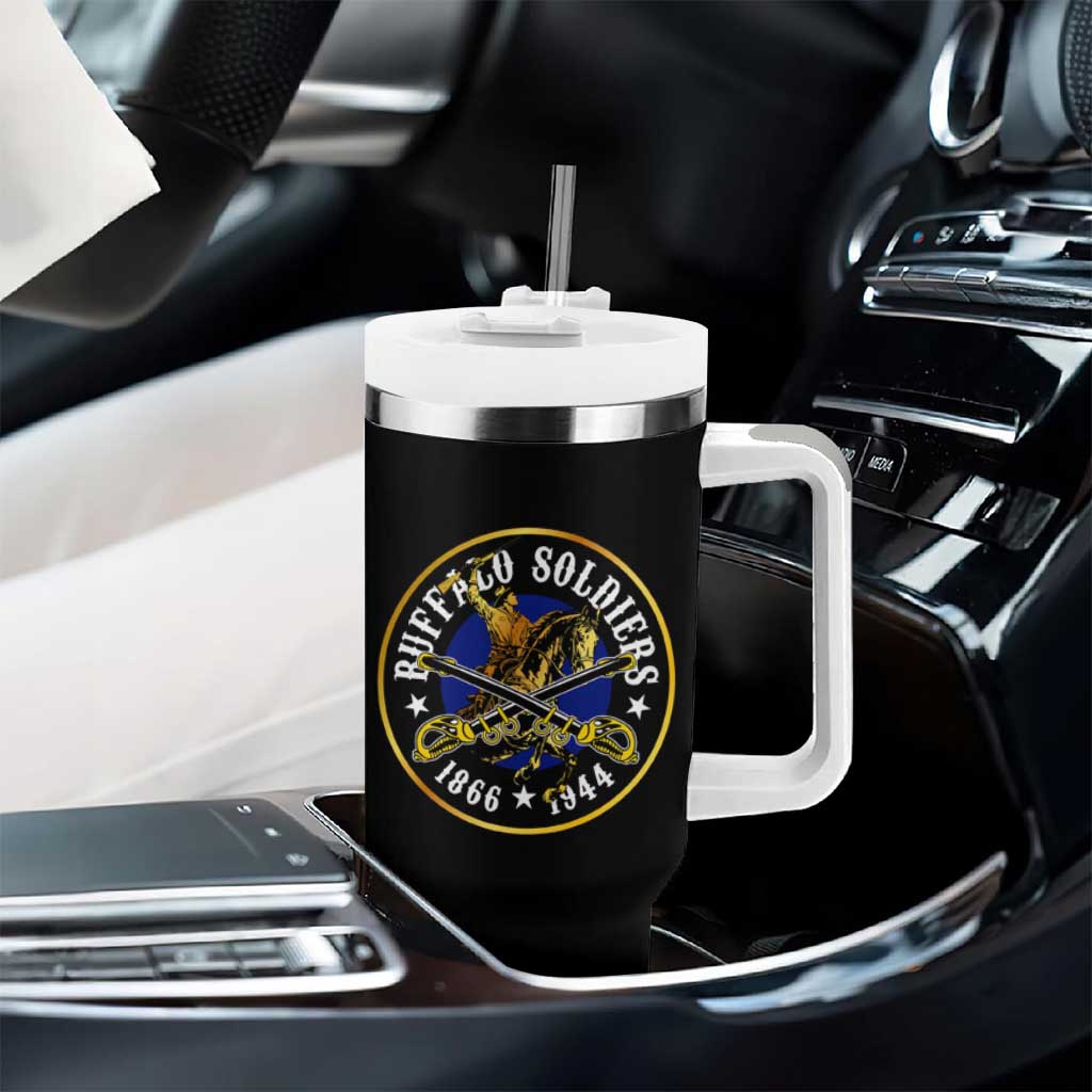 Buffalo Soldiers Tumbler With Handle 1866-1944 African American Black Heros Legacy DT02