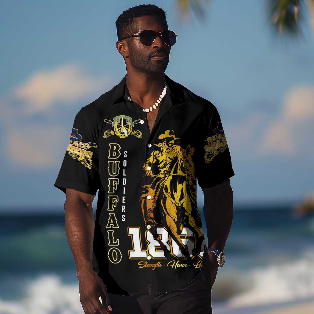 Strength Honor Legacy Buffalo Soldiers Hawaiian Shirt African American Cavalry Tribute DT02