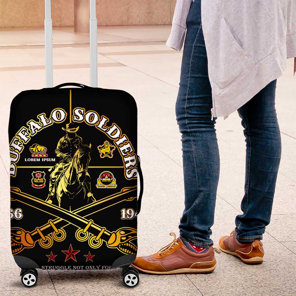 Buffalo Soldiers Strength Honor Legacy Luggage Cover African-American Cavalry Tribute DT02