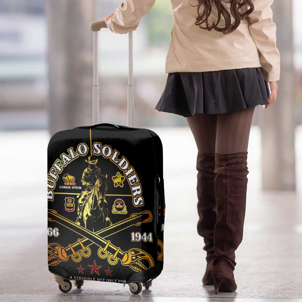 Buffalo Soldiers Strength Honor Legacy Luggage Cover African-American Cavalry Tribute DT02
