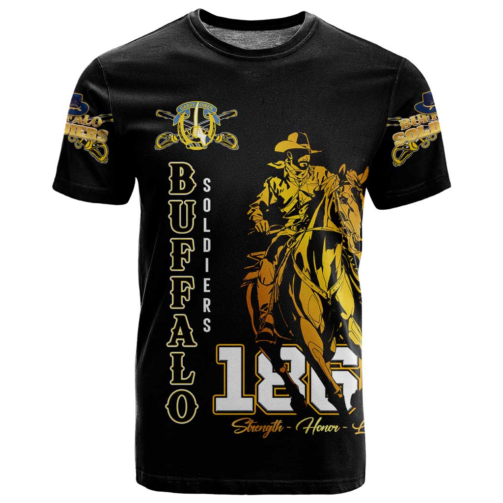 Strength Honor Legacy Buffalo Soldiers T shirt African American Cavalry Tribute DT02