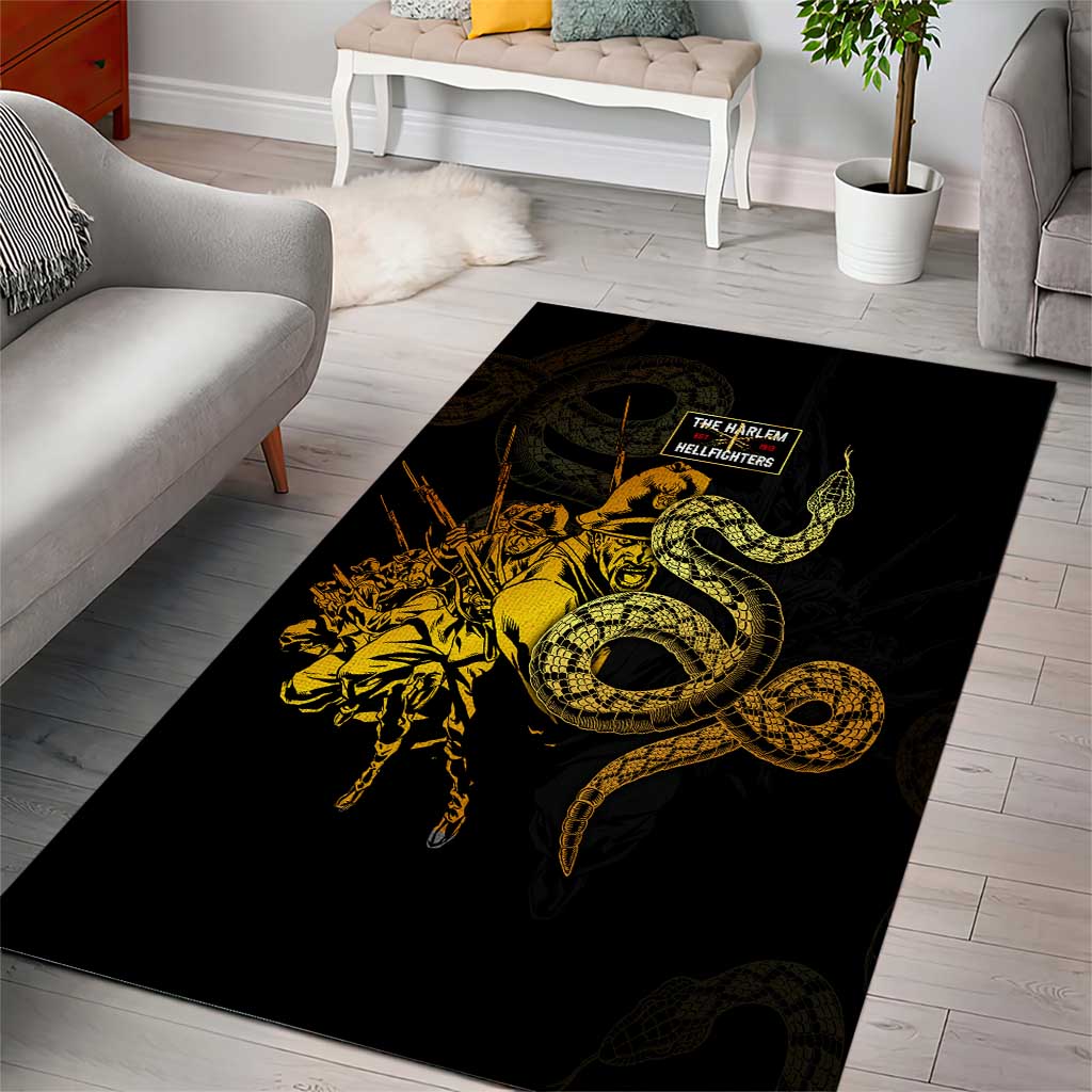 Harlem Hellfighters 369th Infantry Regiment Area Rug Fight for Dignity WWII DT02