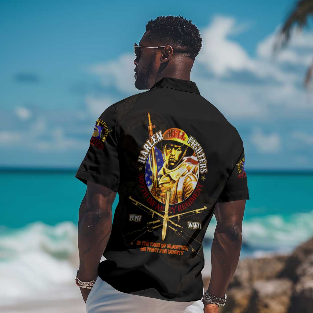 Harlem Hellfighters 369th Infantry Regiment Hawaiian Shirt Fight for Dignity WWII DT02