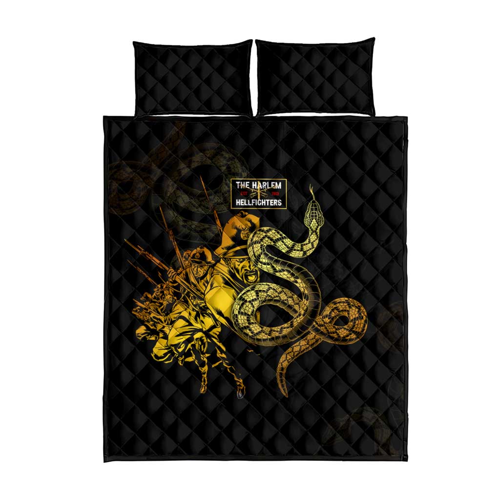 Harlem Hellfighters 369th Infantry Regiment Quilt Bed Set Fight for Dignity WWII DT02