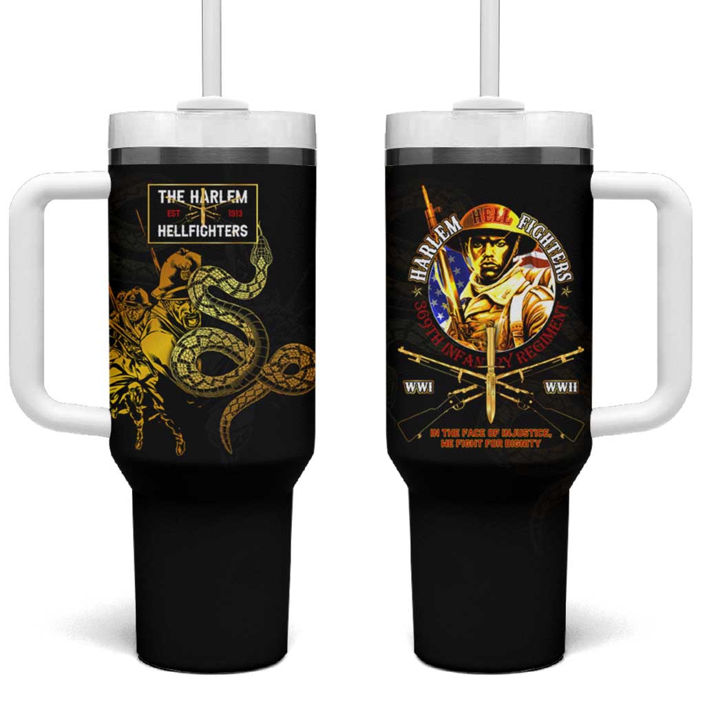 Harlem Hellfighters 369th Infantry Regiment Tumbler With Handle Fight for Dignity WWII DT02